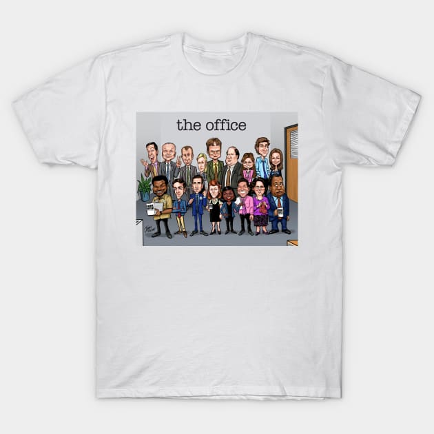 Cast of The Office T-Shirt by Jimmy’s Cartoons